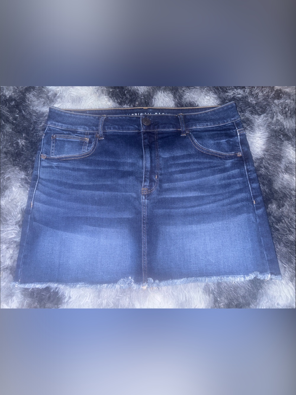 American Eagle Outfitters Dark Blue Denim Mini Skirt
